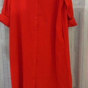 Long line shirt dress